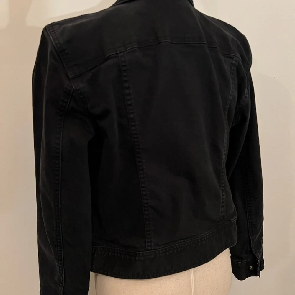 LAUREN RALPH LAUREN Black Cotton Jean Jacket - Picture 3 of 13